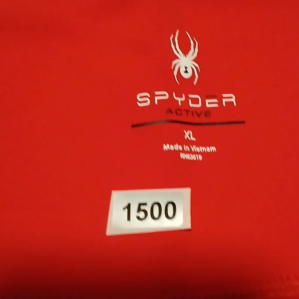 Spyder‎ Active Women's Performance High Rise Red Legging Zipper Pockets Size XL
